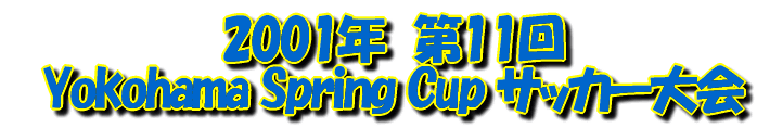 2001年 第11回Yokohama Spring Cup サッカー大会